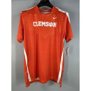 Nike NEW Clemson Tigers NCAA Mens M Sample Orange Vented Training Run T-Shirt